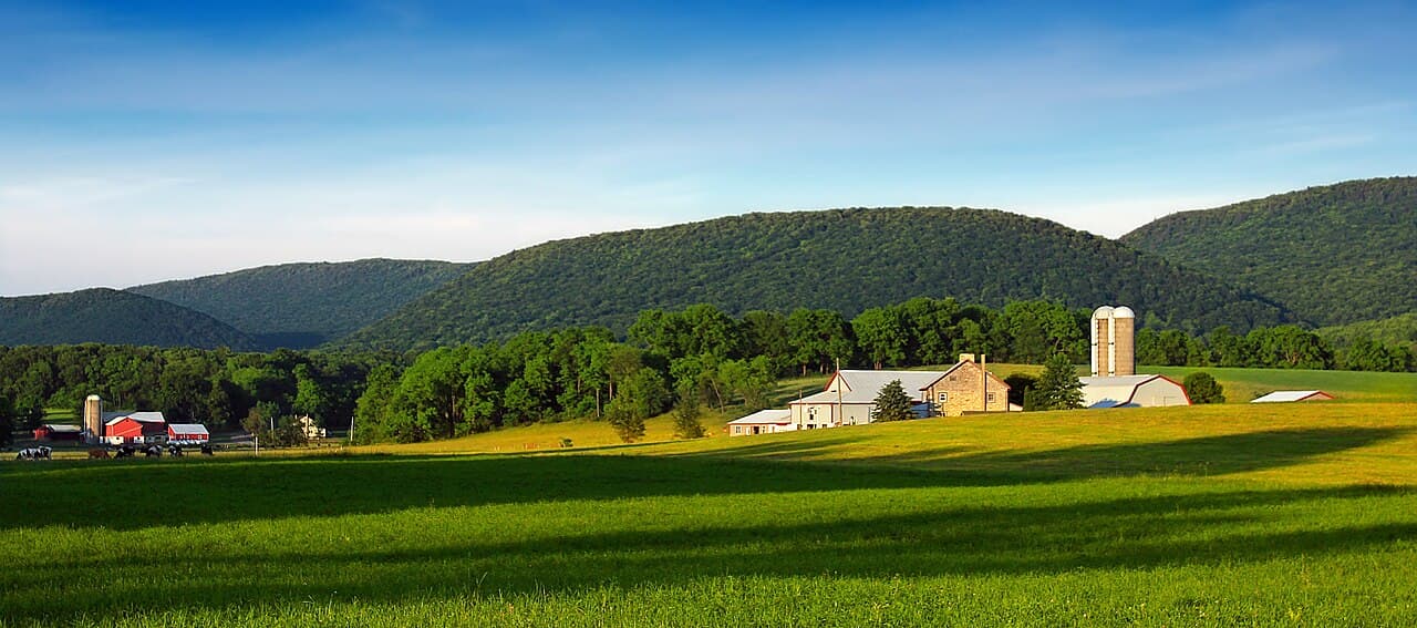 Pennsylvania farmland vista