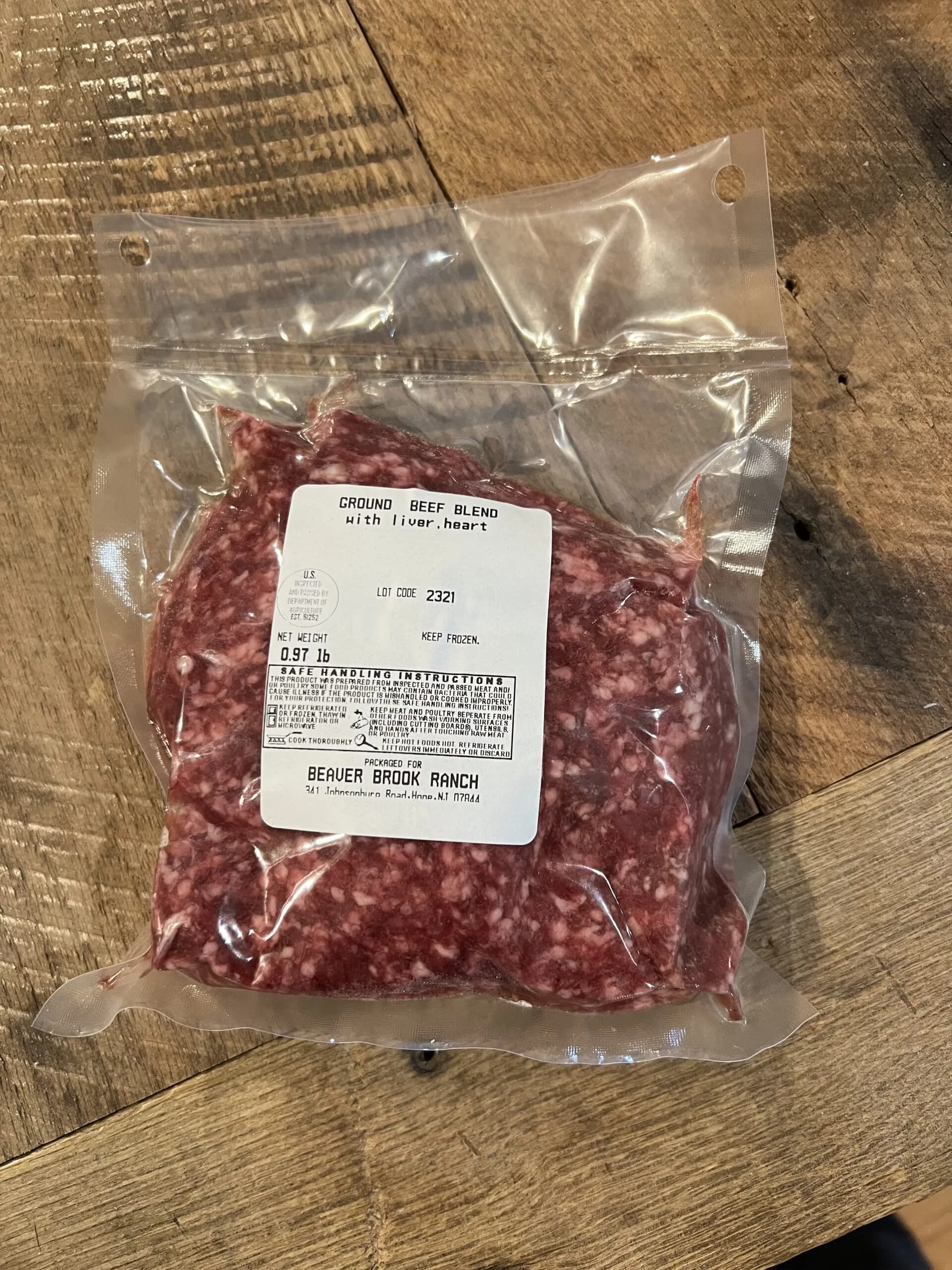 Ancestral Blend Ground Beef + 7% Liver + 3% Heart
