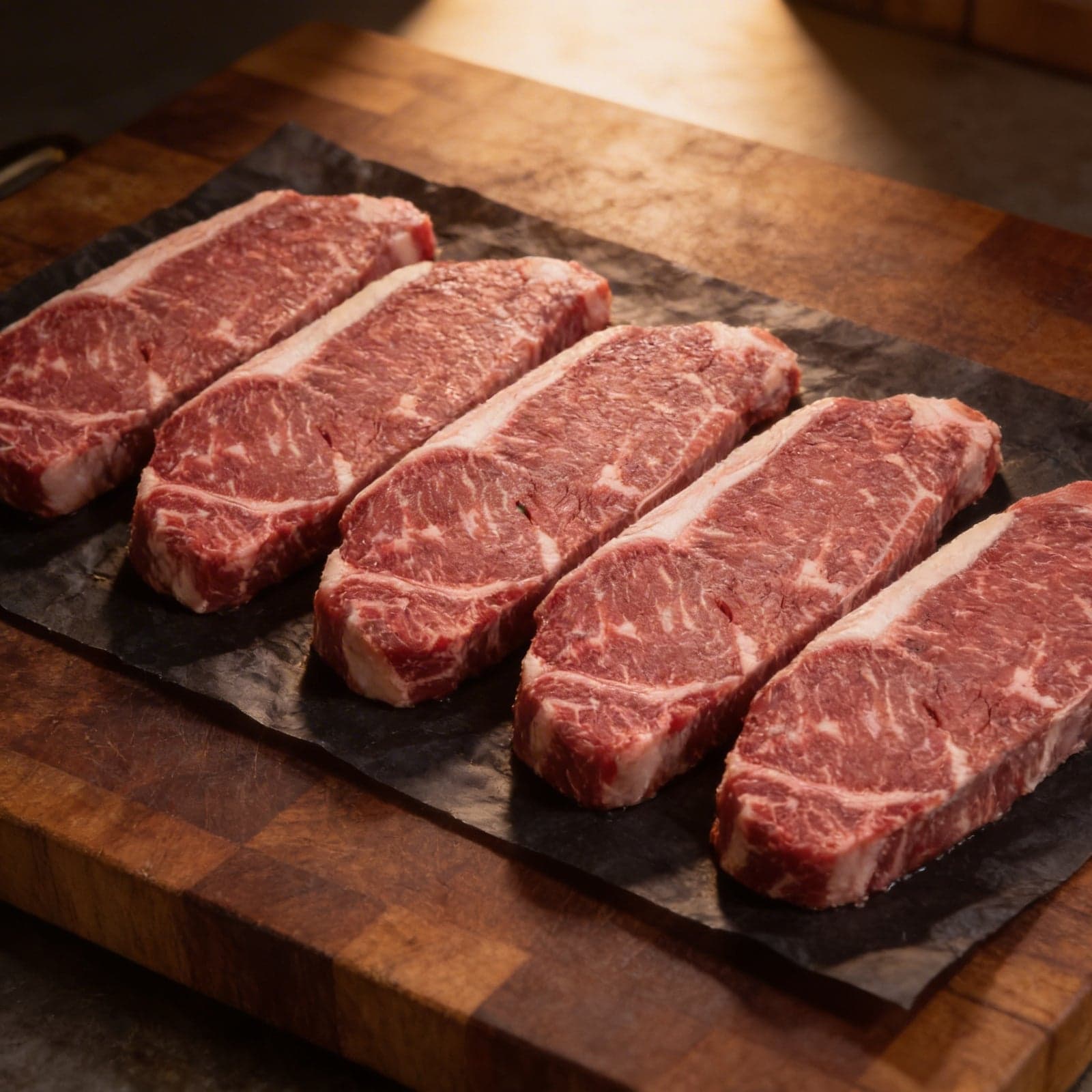 Premium NY Strip Box: 5 x 16 oz