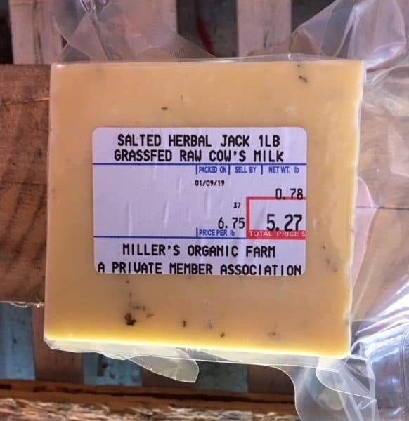 Herbal Jack – A2/A2 – Salted – per lb