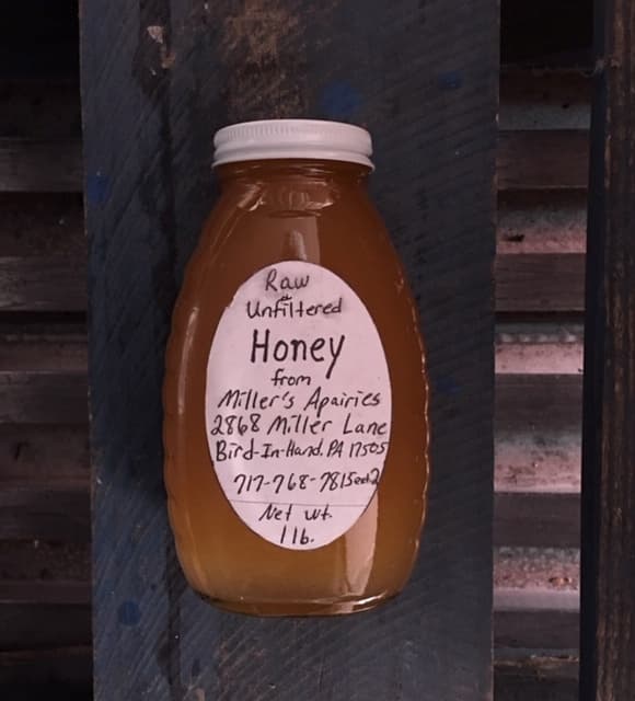 Miller’s Apiaries – Truly Raw Honey – Glass