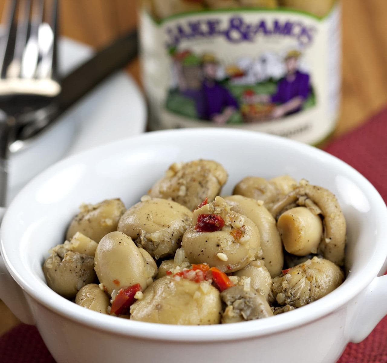 Jake & Amos Marinated Mushrooms, 16 Oz. image 2