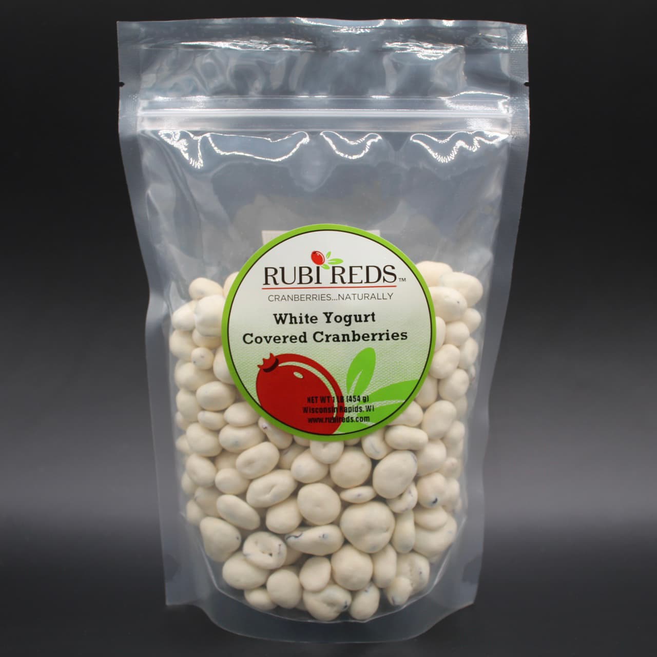 White Yogurt Covered Cranberries - 1 lb