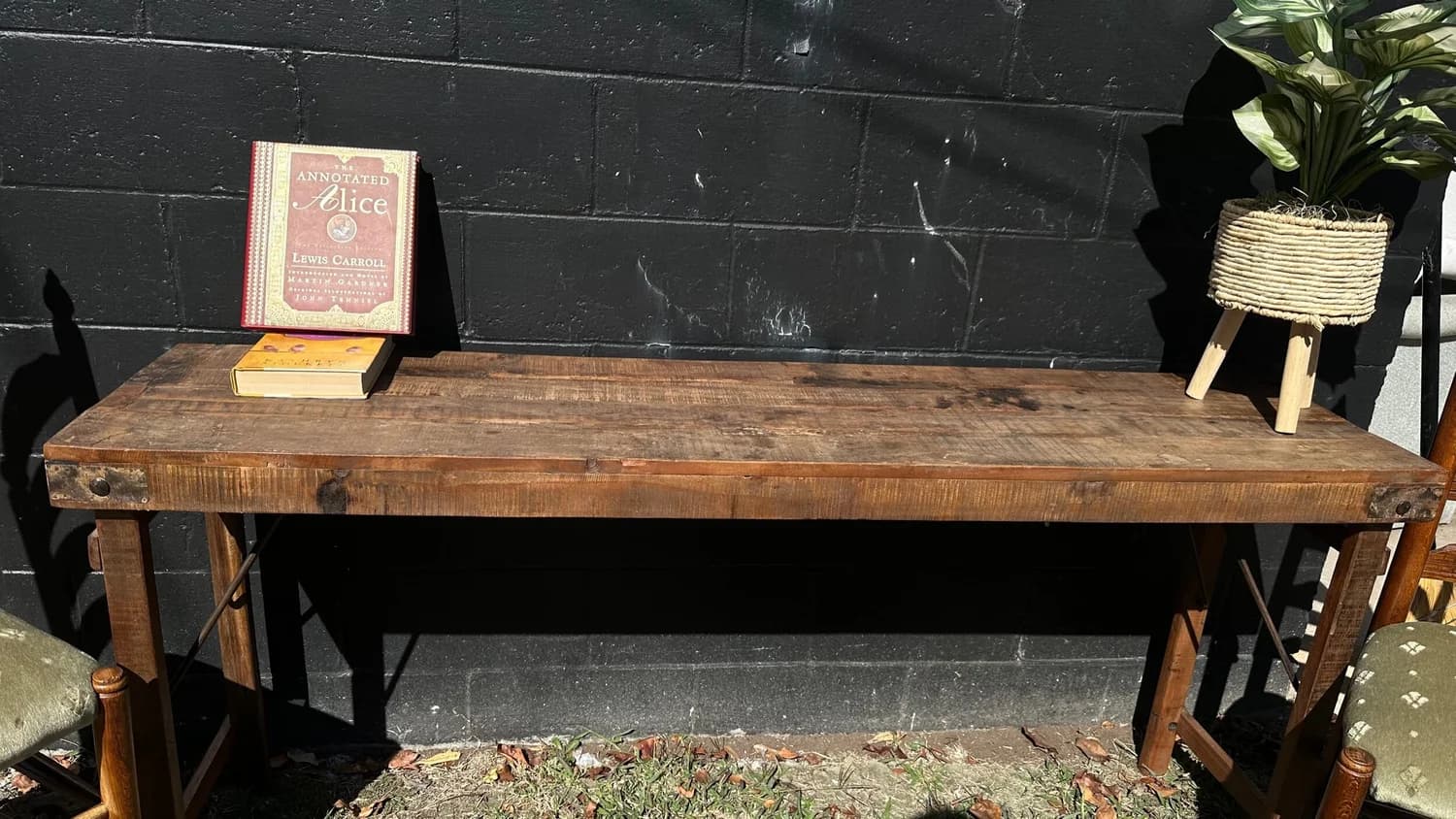 Folding rustic table image 2