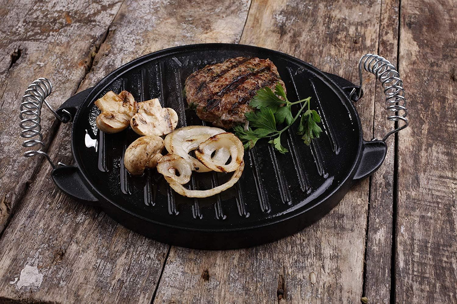 Cast Iron Reversible Griddle (Green Egg Friendly) - 12.5 inch image 2