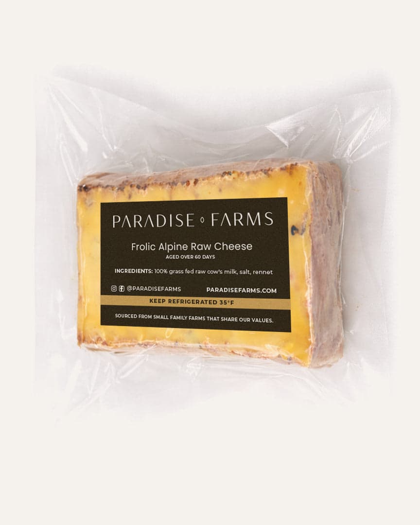 Raw Frolic Alpine Cheese