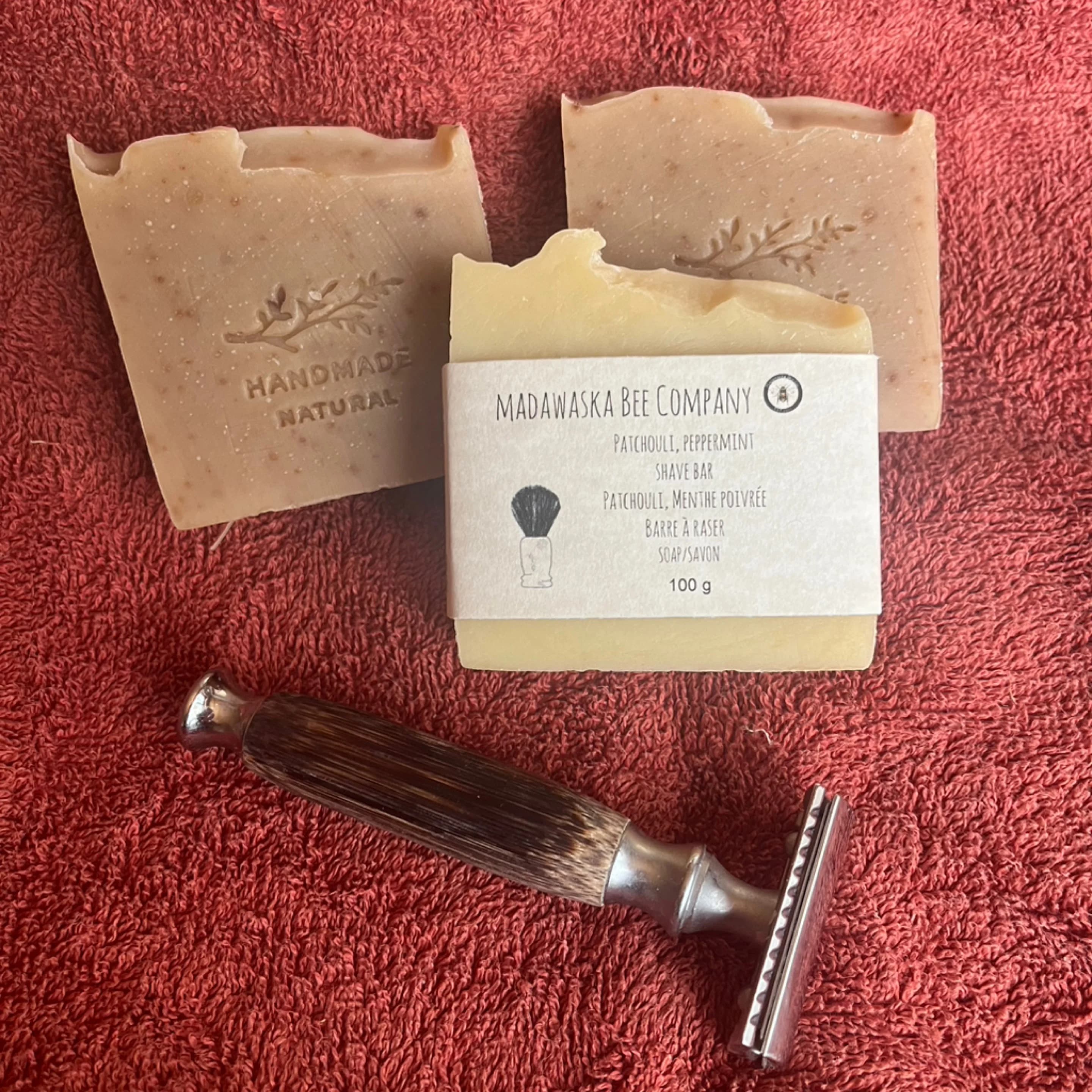 Patchouli, Peppermint Shave Bar