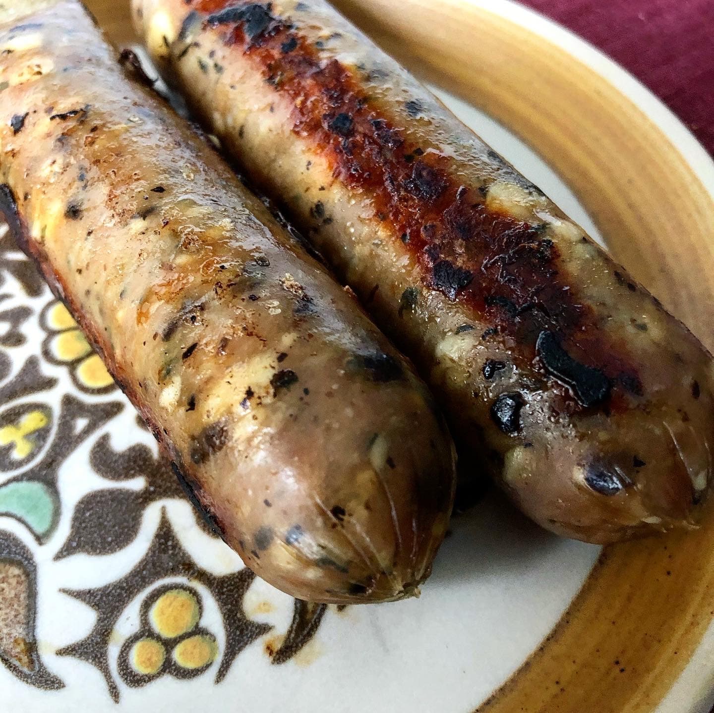 Chicken Alfredo Mushroom Brats