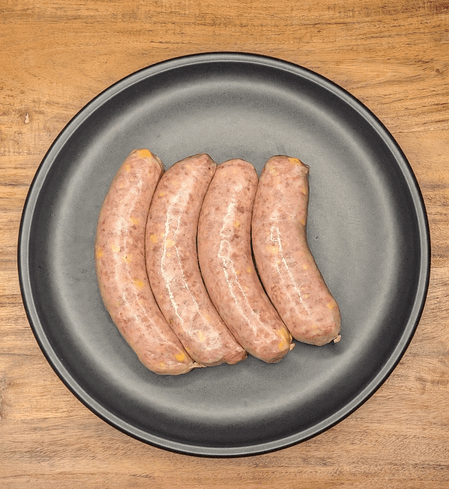 Brats: Fresh Bacon Cheddar Bratwurst