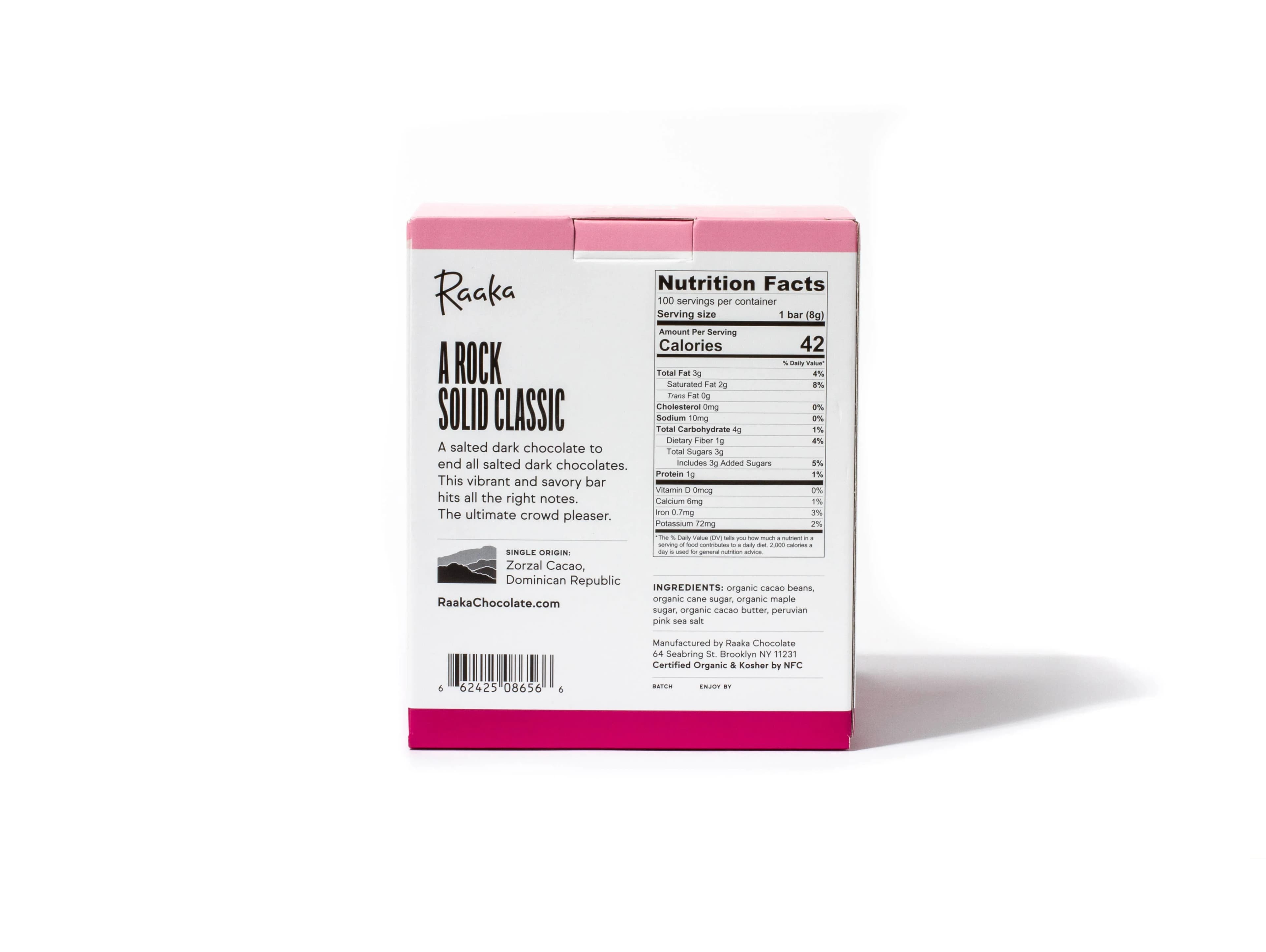 Raaka | 71% Pink Sea Salt Mini Chocolate Bar image 3