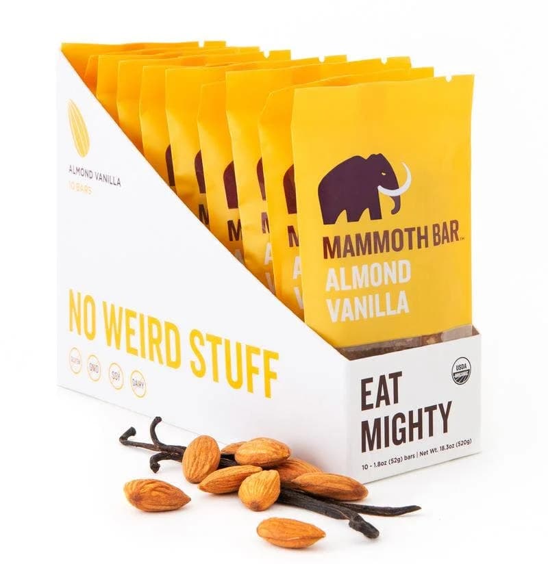 Mammoth Bar - Organic Gluten-Free Almond Vanilla Bar image 3