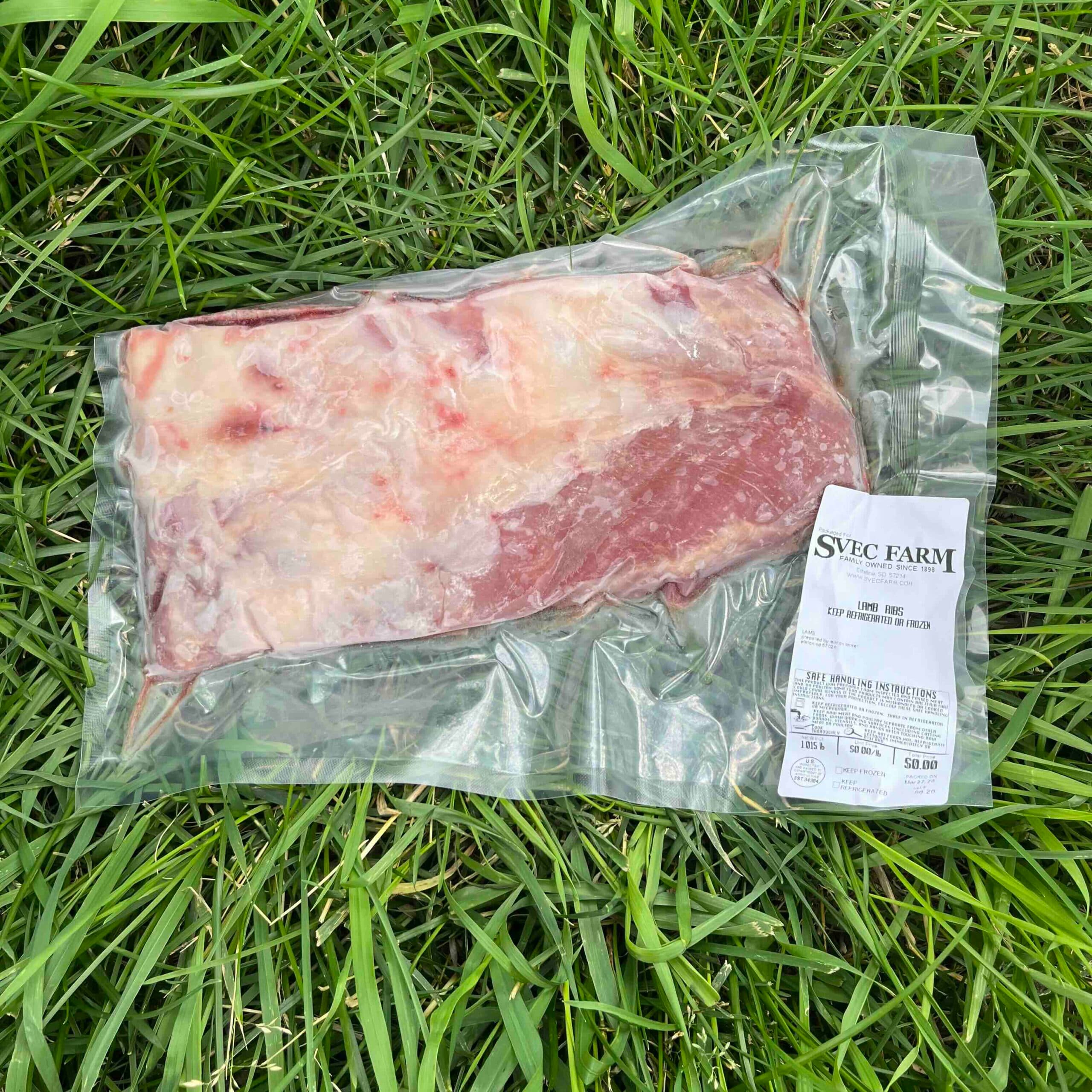 Lamb spare ribs, .7 lb