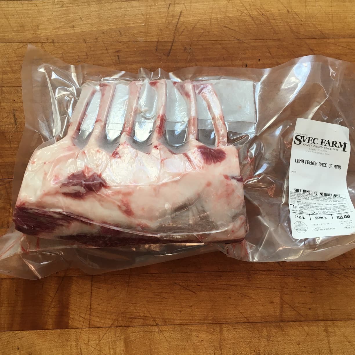 Lamb – Rack of lamb, 1.5 lb