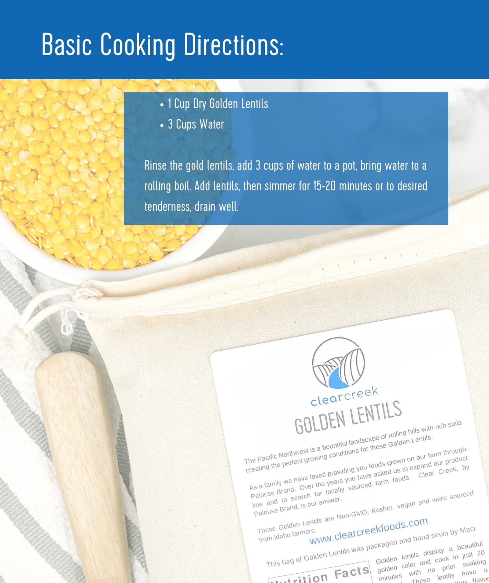 Clear Creek Lentil Bundle- 16 LB image 5