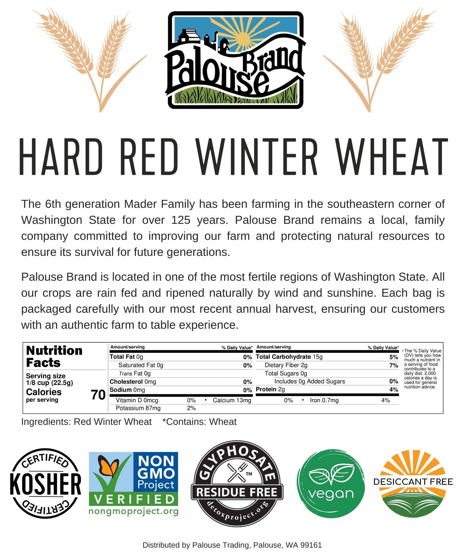 Hard Red Winter Wheat Berries - Value Pack - 10 lb image 5