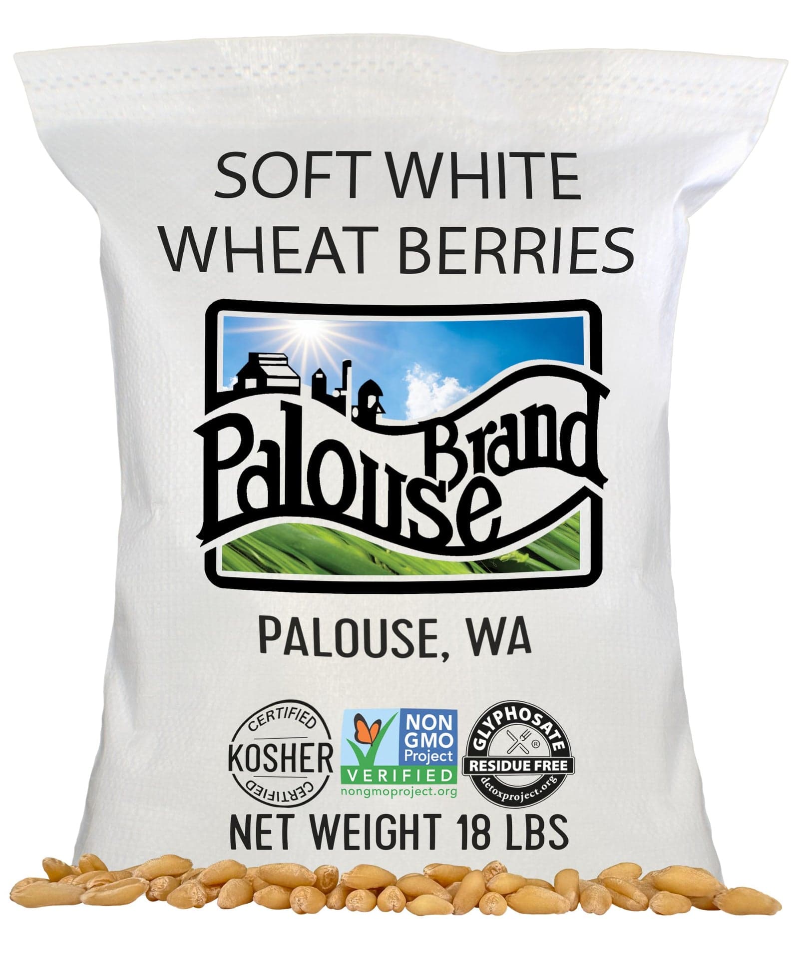 Soft White Wheat Berries - 18 lb image 2