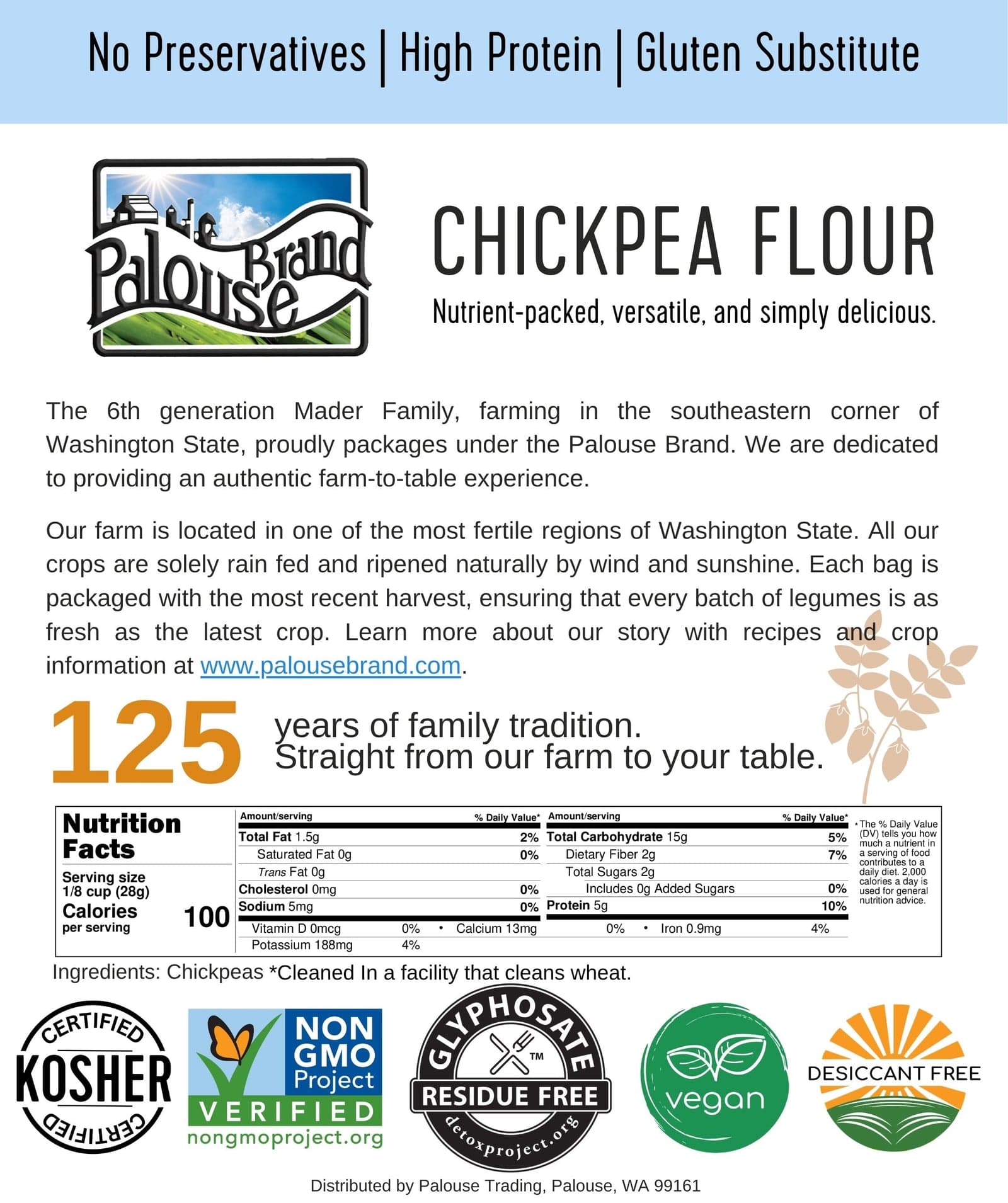 Chickpea Flour - Value Pack - 9 lb image 4