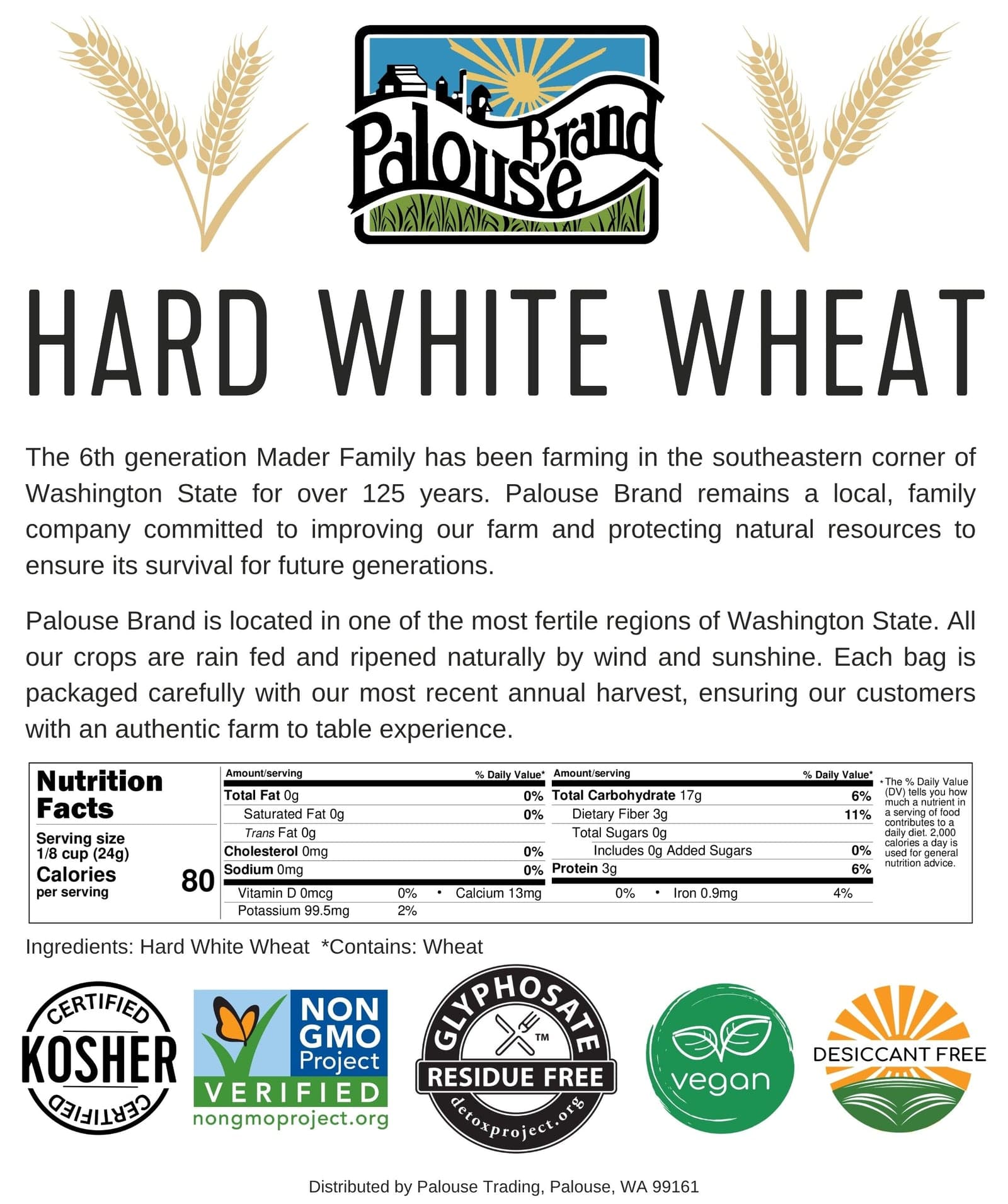 Hard White Wheat - 5 lb image 5