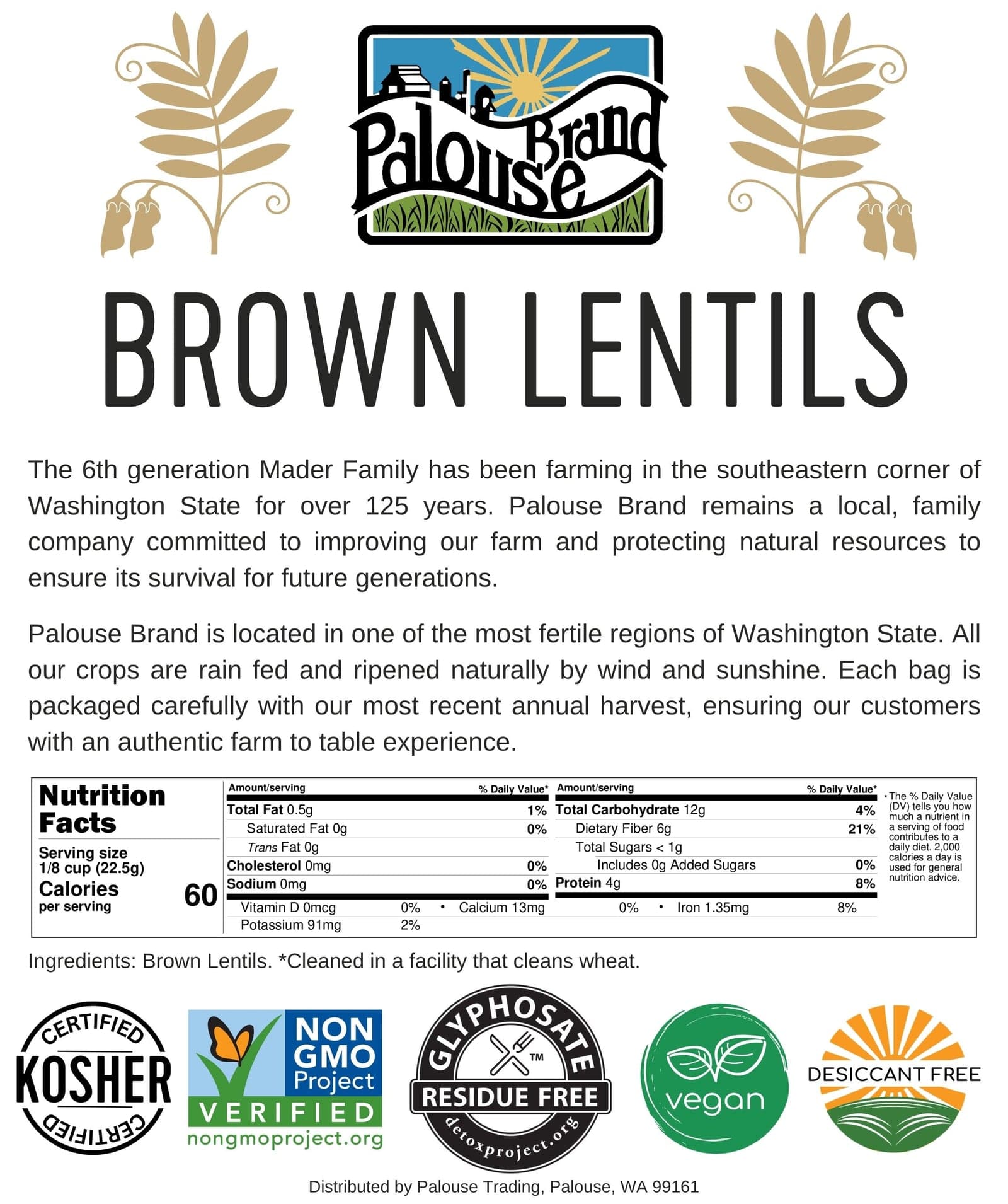Brown Lentils - 25 lb Bag image 5