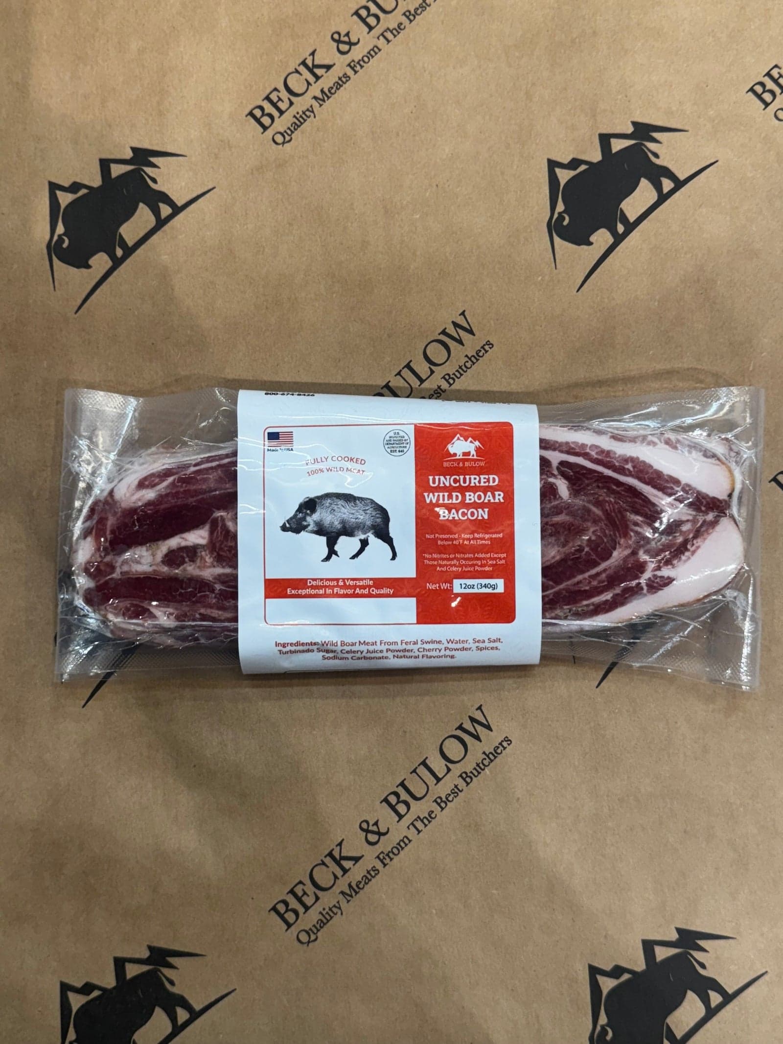 Wild Boar Bacon (12 oz) image 2