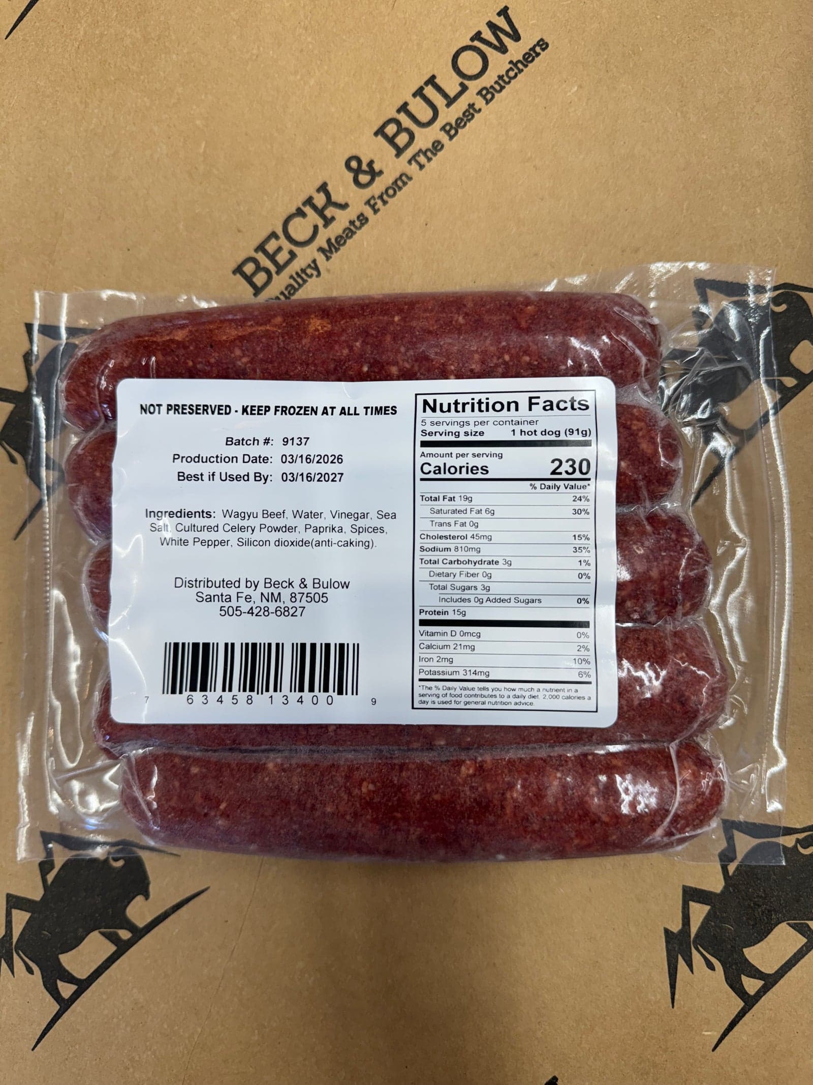 Wagyu Beef Uncured Hotdogs (1lb) image 4
