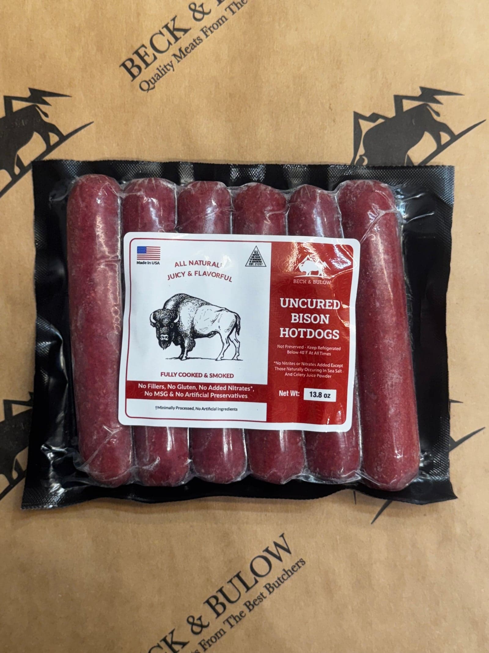 Bison Hotdogs (13.8 oz) image 3