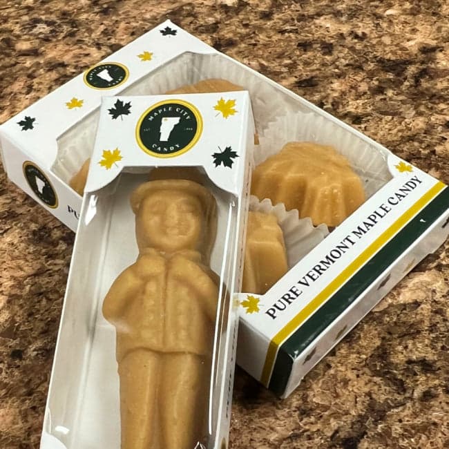 Pure VT Maple Sugar Candy - Thanksgiving Pilgrim Man Shaped - 0.63 oz
