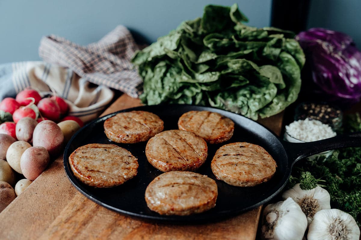 Sugar Free Pork Breakfast Sausage Patties - 6 (3.2 oz)