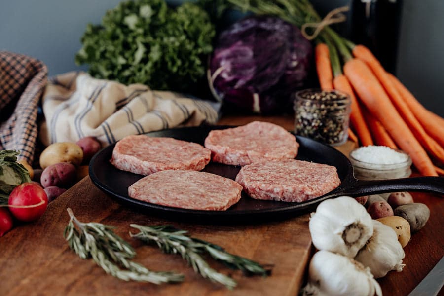 Pork Burger Patties - 4 (4oz) image 3