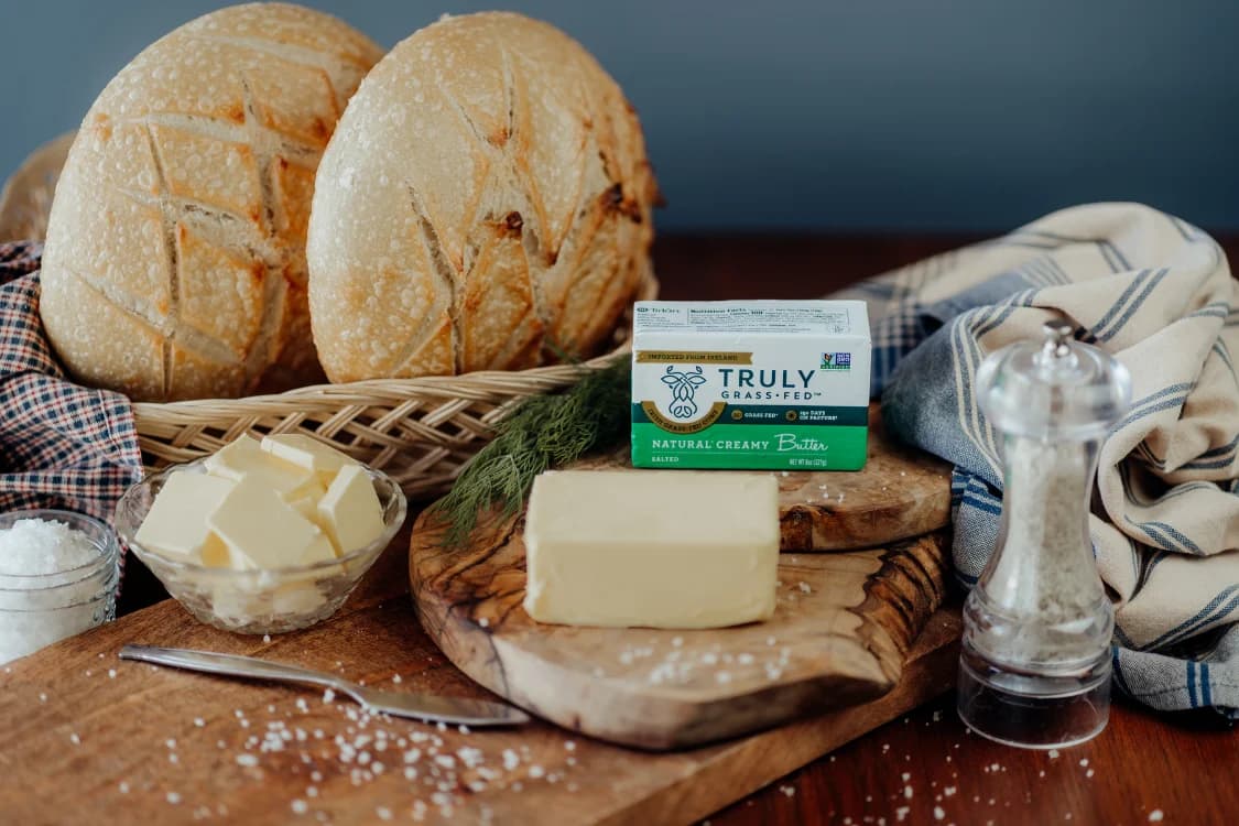 Truly Grass-fed Salted Butter - 8 oz image 2