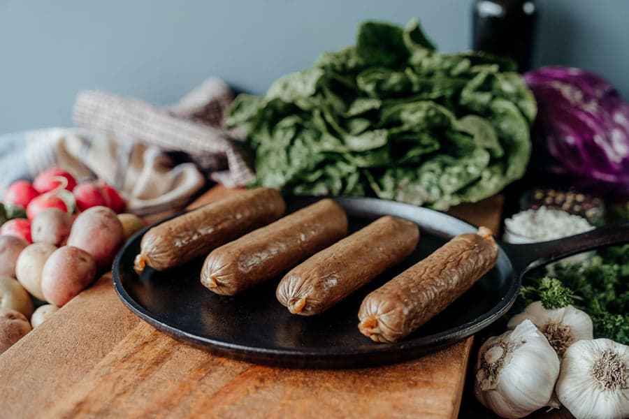 Polish Pork Sausages - Sugar Free - five 0.25 lb. sausages