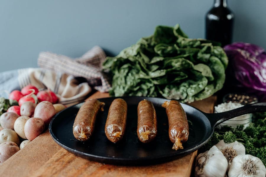 Polish Pork Sausages - Sugar Free - five 0.25 lb. sausages image 2